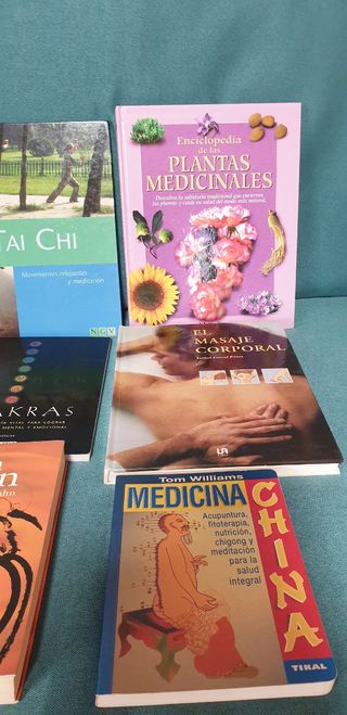 LOTE 9 LIBROS ESTILO ORIENTAL SALUD Y BIENESTAR