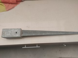 Soporte poste acero 7x7cm
