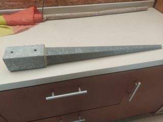 Soporte poste acero 7x7cm