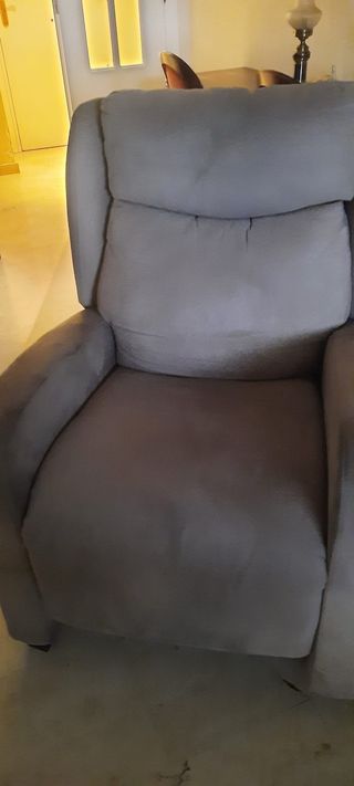 Sillón eléctrico reclinable beige