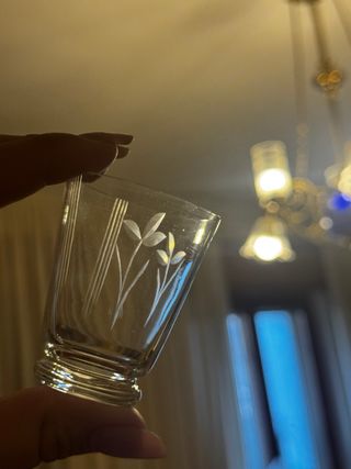 Bicchieri vetro trasparenti