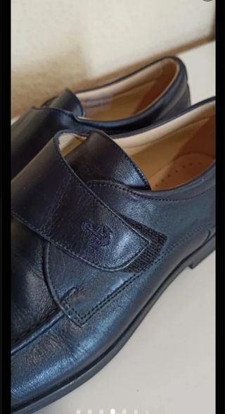 ZAPATOS PIEL Azul Marino T-38