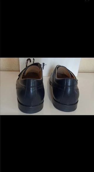 ZAPATOS PIEL Azul Marino T-38