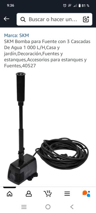 Mini Bomba de Agua - Fuente