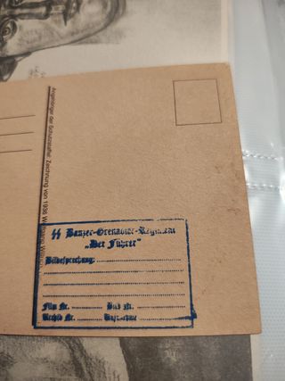 Postal WWII: Dibujo antiguo