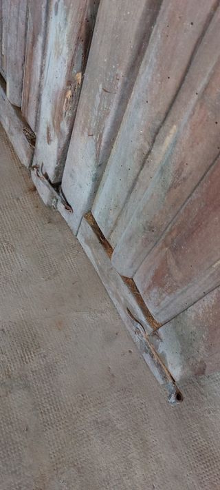 Puertas de armario madera antiguas 84x124