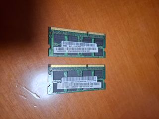 2x Módulos de memoria RAM DDR3 SO-DIMM 2 GB