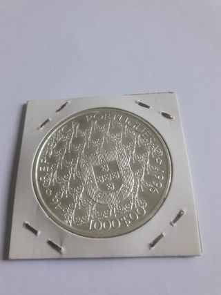 Moneda Portugal 1000 Escudos 1996