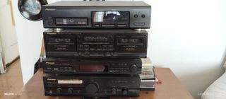 Equipo Pioneer: CD, casete y amplificador