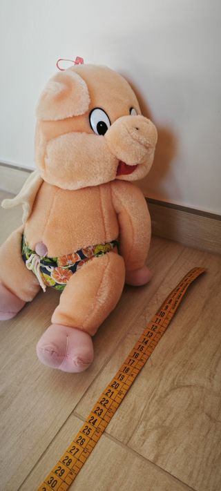 Peluche Maialino Vintage rosa sole simpatico 