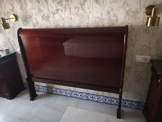 Cabecero cama matrimonio madera