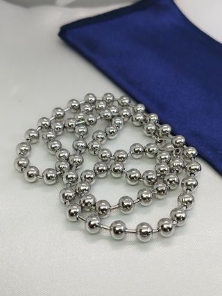Collar de bolas acero inoxidable