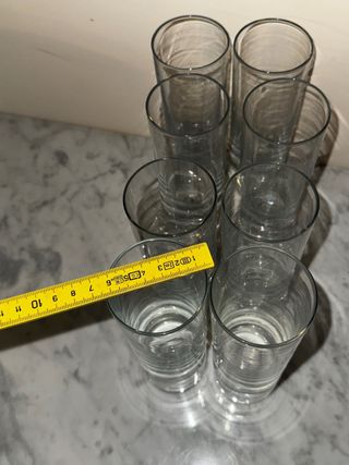 6 Bicchieri Trasparenti
