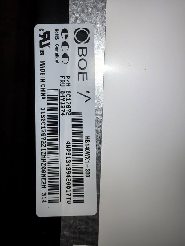 Pantalla Lenovo portátil - Piezas