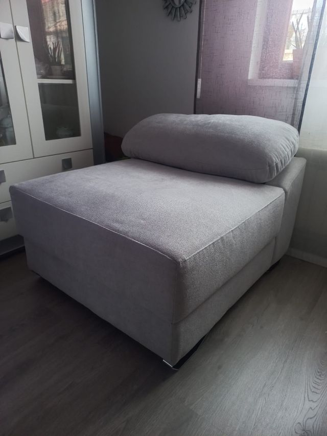 Pouff reversible de tela