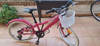 Bicicleta niña Hallebop 20" rosa