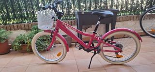 Bicicleta niña Hallebop 20" rosa