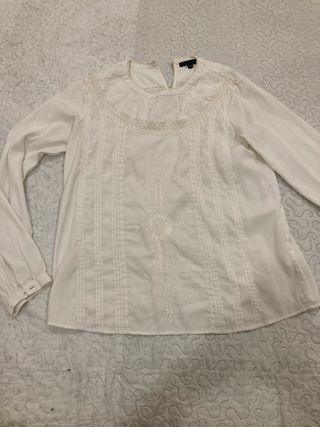 Blusa Tintoretto blanca - Talla M