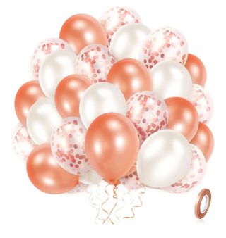 Palloncini per feste oro Rosa e Bianchi - 60pz