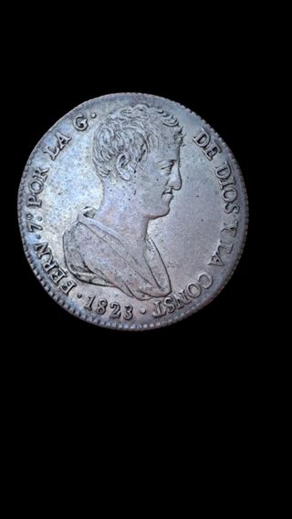 4 reales Fernando VII 1823 Valencia