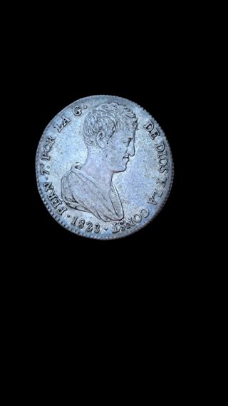 4 reales Fernando VII 1823 Valencia