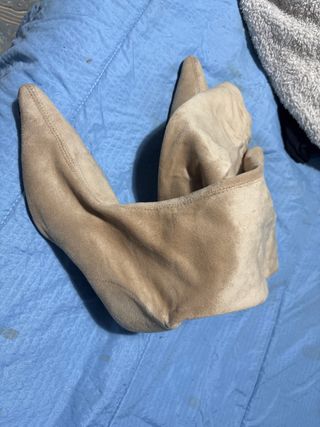Botas altas beige