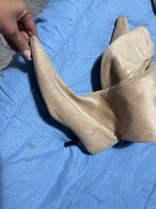 Botas altas beige