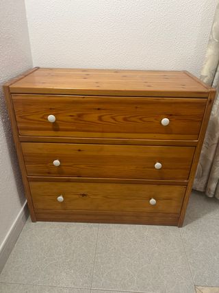 Cajonera madera 3 cajones