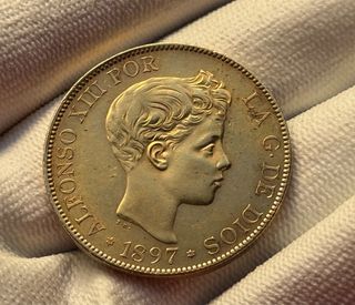Moneda 100 Pesetas Alfonso XIII 1897