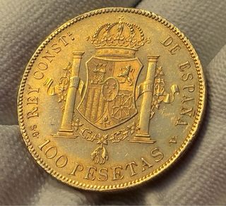 Moneda 100 Pesetas Alfonso XIII 1897