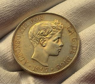 Moneda 100 Pesetas Alfonso XIII 1897
