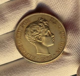 Moneda 100 Pesetas Alfonso XIII 1897