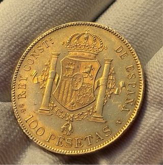 Moneda 100 Pesetas Alfonso XIII 1897