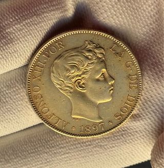 Moneda 100 Pesetas Alfonso XIII 1897