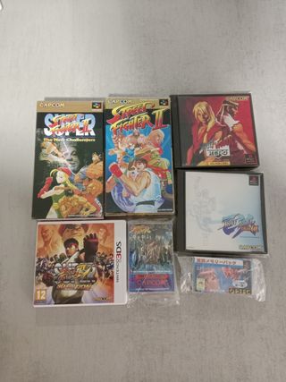 Lote Street Fighter - SNES, PS1, 3DS, comodore