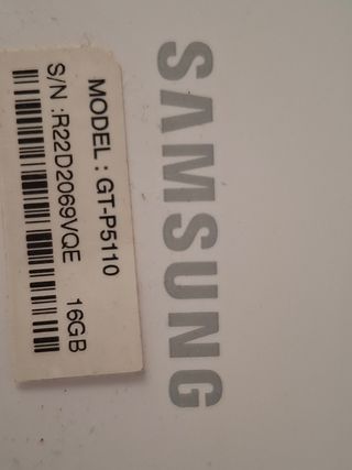 Tablet Samsung Galaxy Tab blanca
