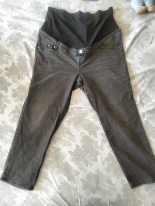 Jeans premamá grises