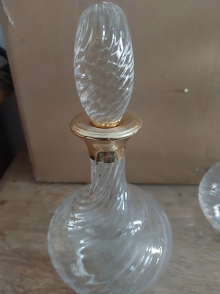 Juego de 2 decantadores cristal