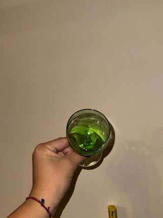 Bicchieri da liquore verdi