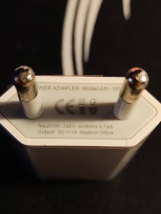 5 Carregadores USB 5V - Novos