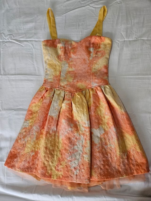 Vestido verano naranja-amarillo