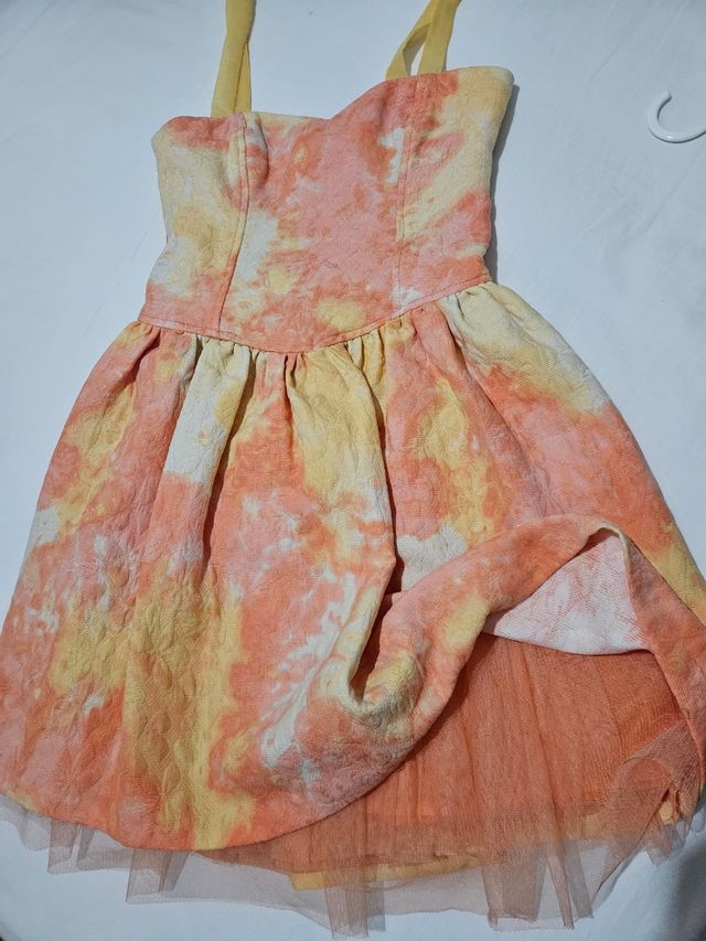 Vestido verano naranja-amarillo