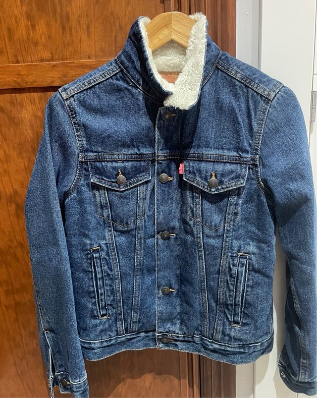 Cazadora vaquera Levi's borreguillo niño
