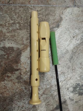 Flauta dulce + funda +