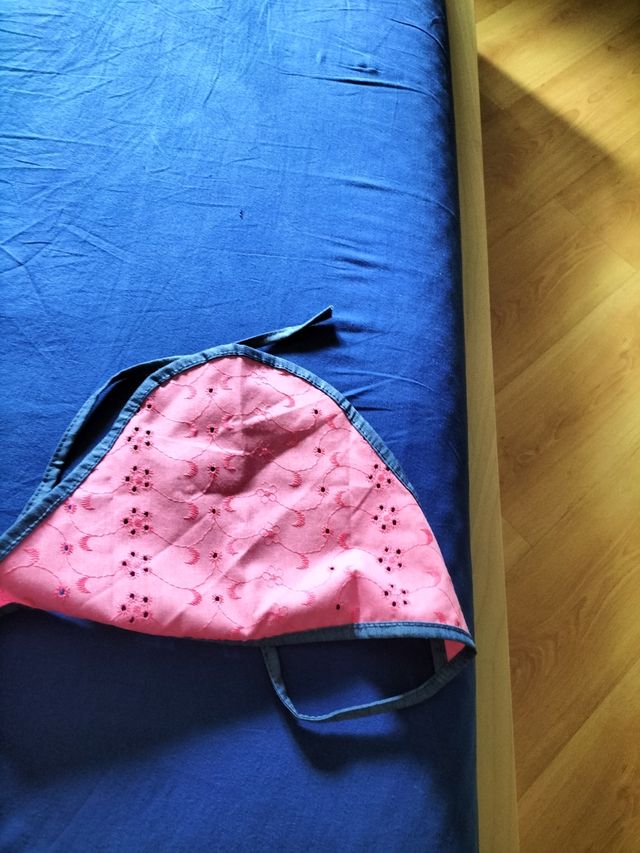 Vestito neonata jeans rosa + bandana