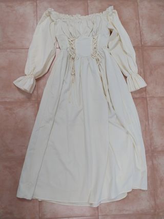 Vestido beige - Estilo medieval