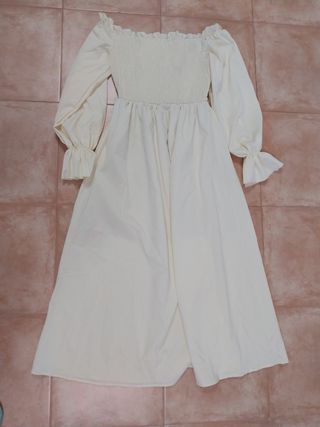 Vestido beige - Estilo medieval