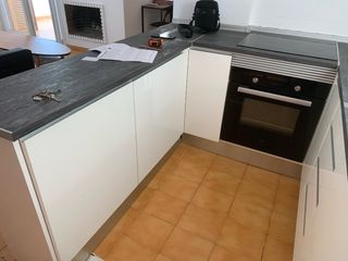 Muebles cocina Bricodepot - Gris y Blanco