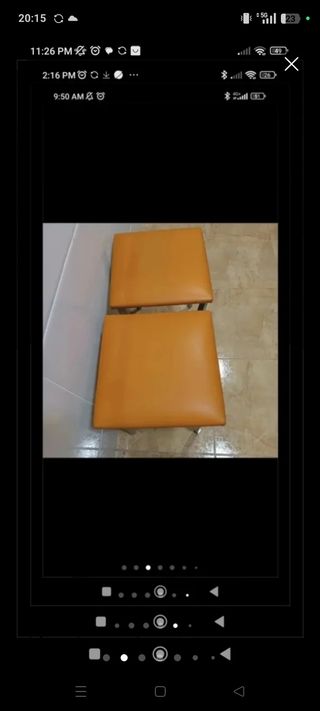 Taburete cocina naranja