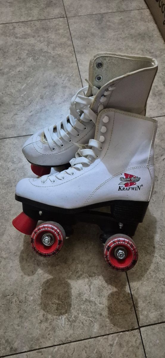 Patines clásicos blancos 4 ruedas